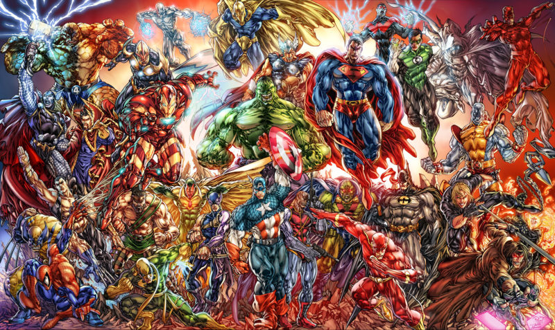10 Most Popular Marvel Dc Wallpaper FULL HD 1920×1080 For PC Desktop 2023 free download collage of marvel and dc characters hd wallpaper background image 800x477