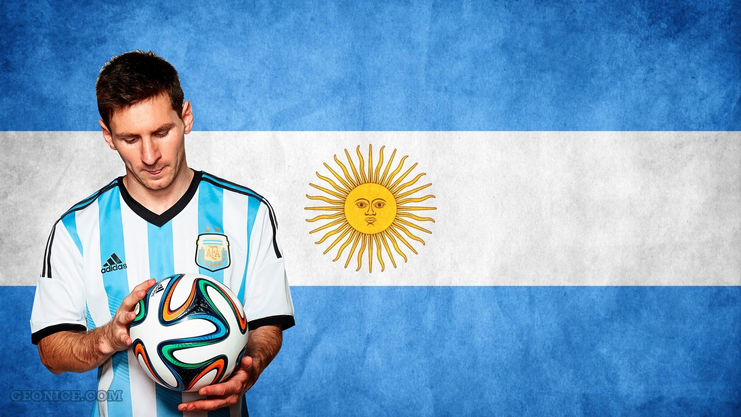 10 Latest Argentina Flag With Messi FULL HD 1920×1080 For PC Background