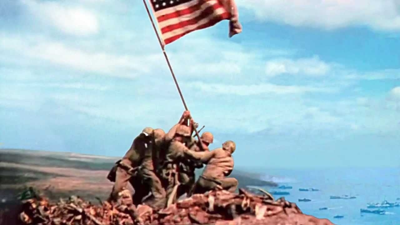 10 Top Raising The Flag On Iwo Jima In Color FULL HD 1080p For PC Desktop