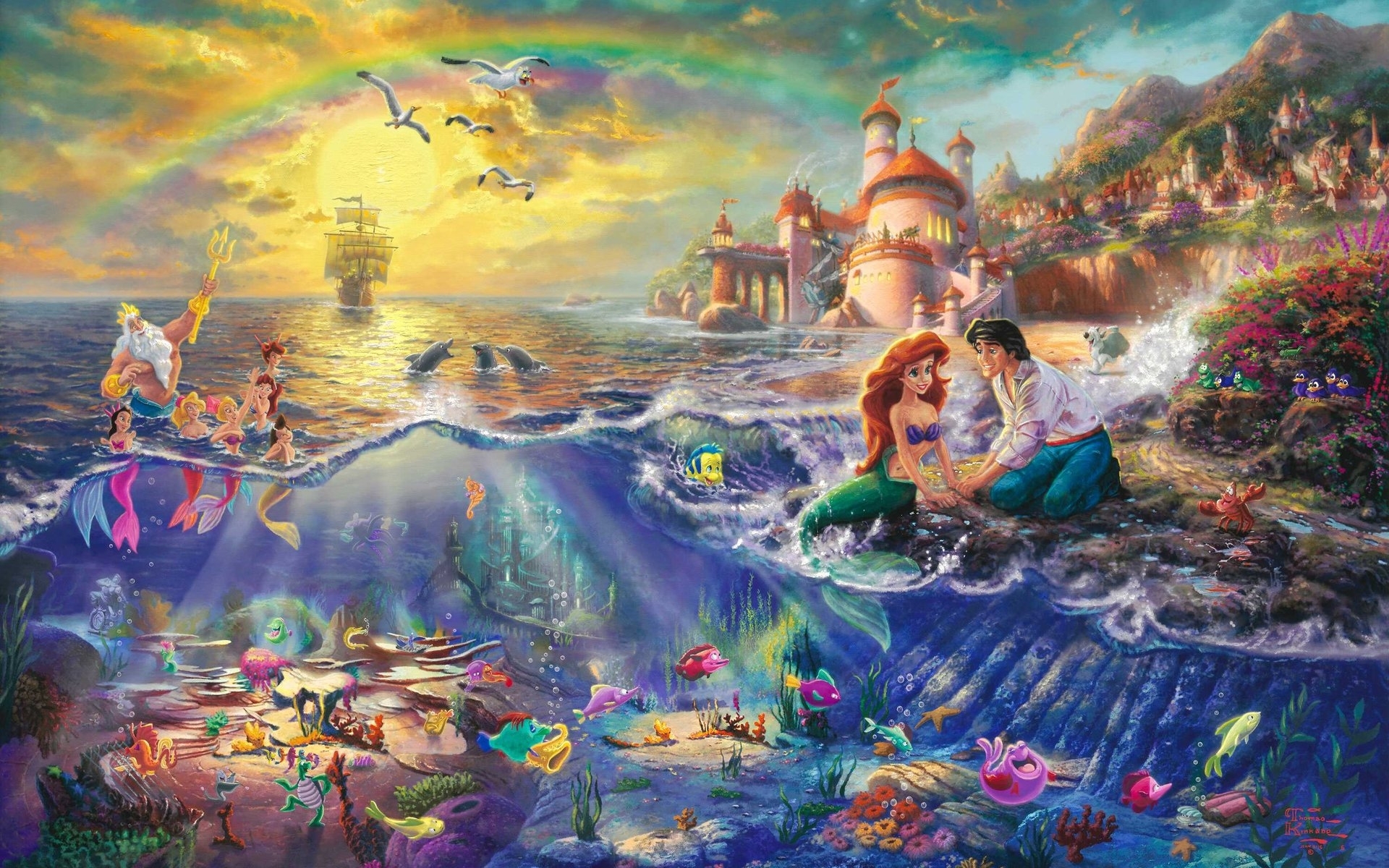 60 the little mermaid hd wallpapers | background images - wallpaper