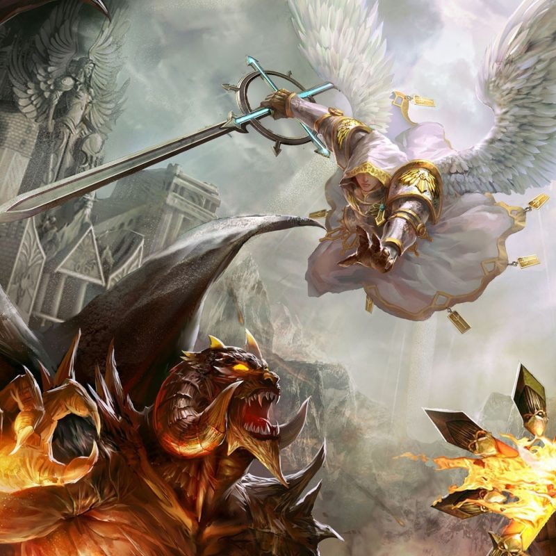 10 Latest Good Vs Evil Battle Wallpaper FULL HD 1080p For PC Background 2022 free download angels artwork battles demons devil fight fire good vs evil heroes 800x800