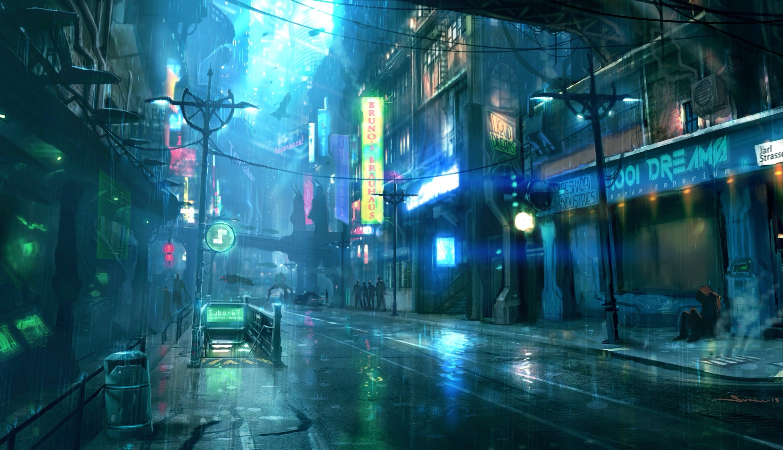 10 Most Popular Anime  City Street  Background  Night FULL HD 