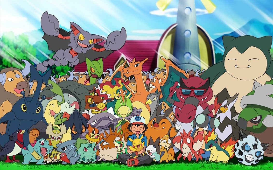 10 Most Popular Ash's Pokemon Group Photo FULL HD 1080p For PC Background