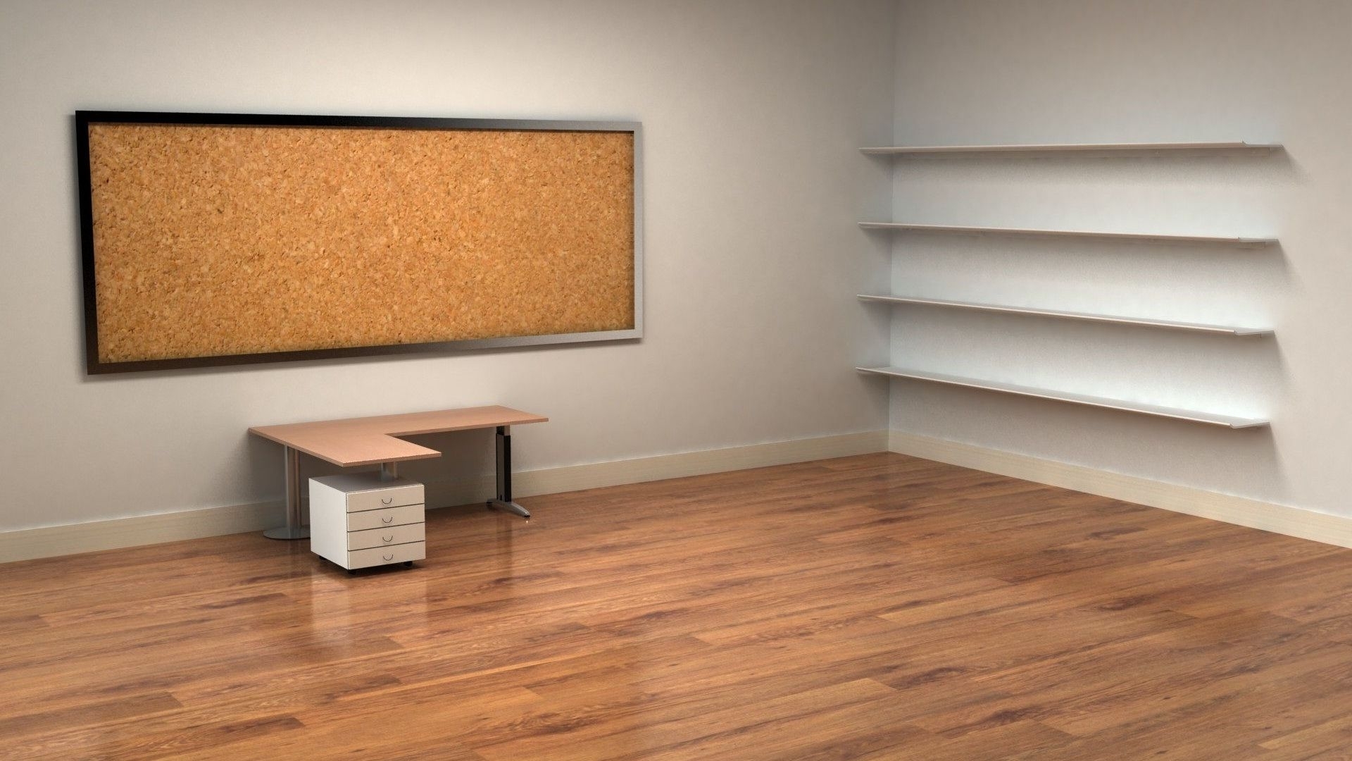 Desktop Wallpaper Desk And Shelves