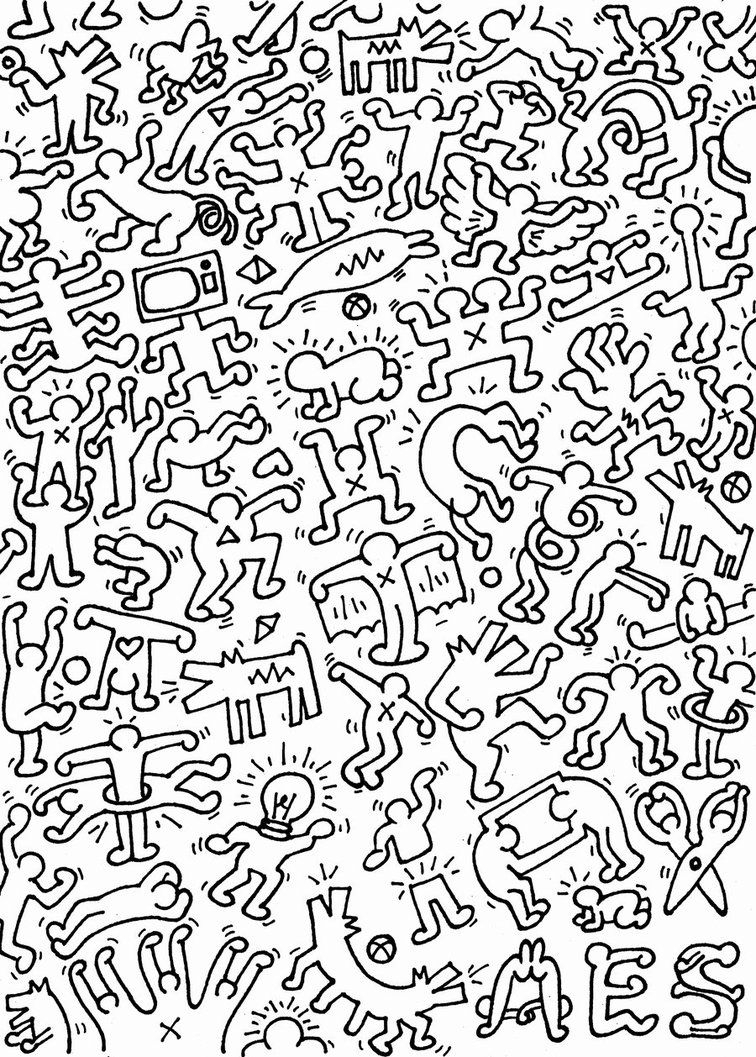 10 Best Keith Haring Black And White Wallpaper FULL HD 1920×1080 For PC Desktop
