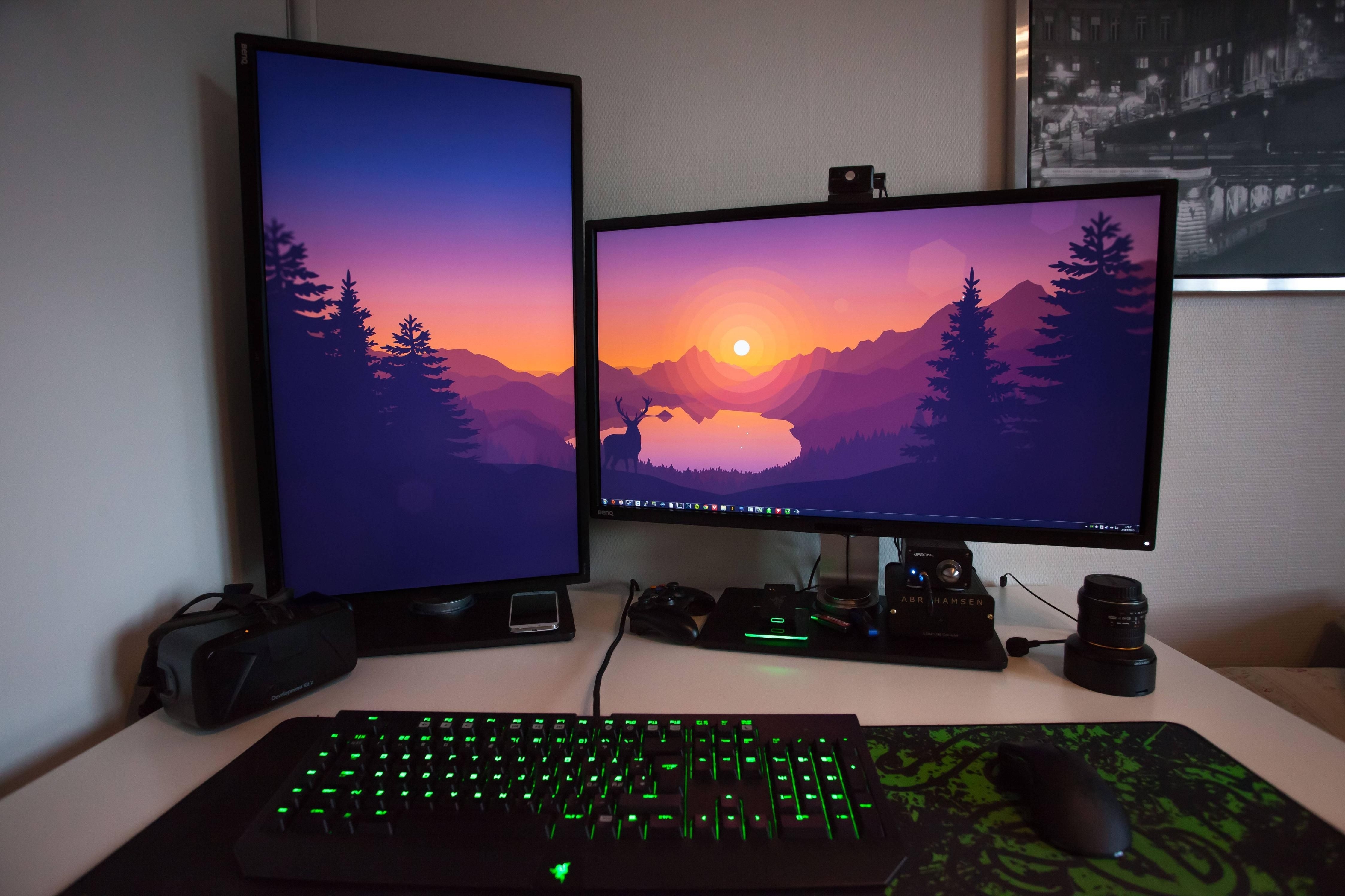 10 New Setup Dual Monitor Wallpaper FULL HD 1920×1080 For PC Background