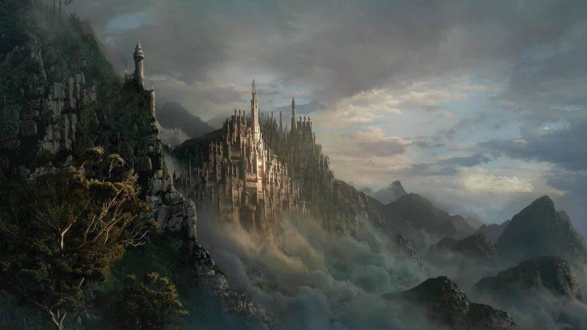 10 New Fantasy Castle Landscape Backgrounds FULL HD 1920×1080 For PC Background