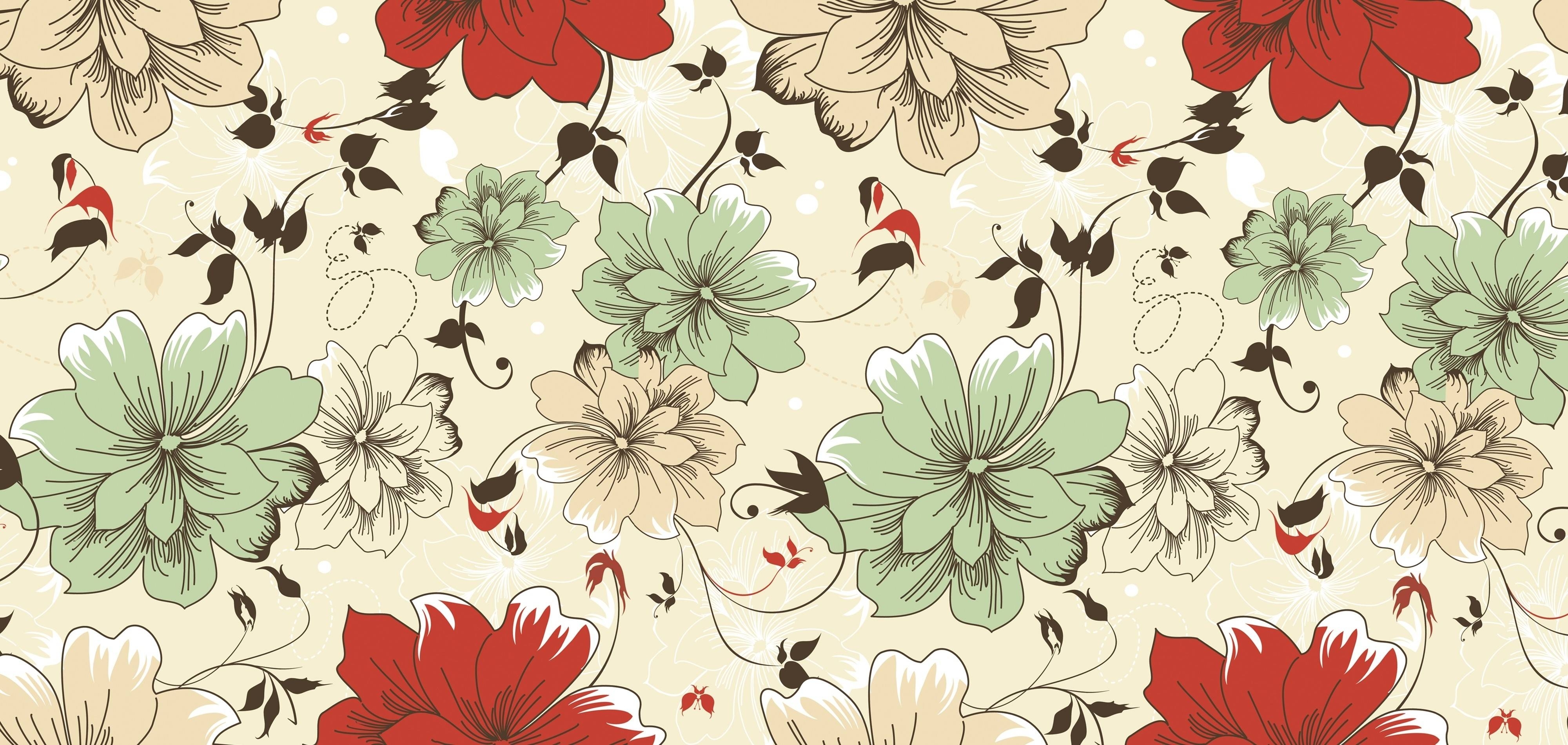 10 Top Flower Pattern Desktop Wallpaper FULL HD 1920×1080 For PC Background