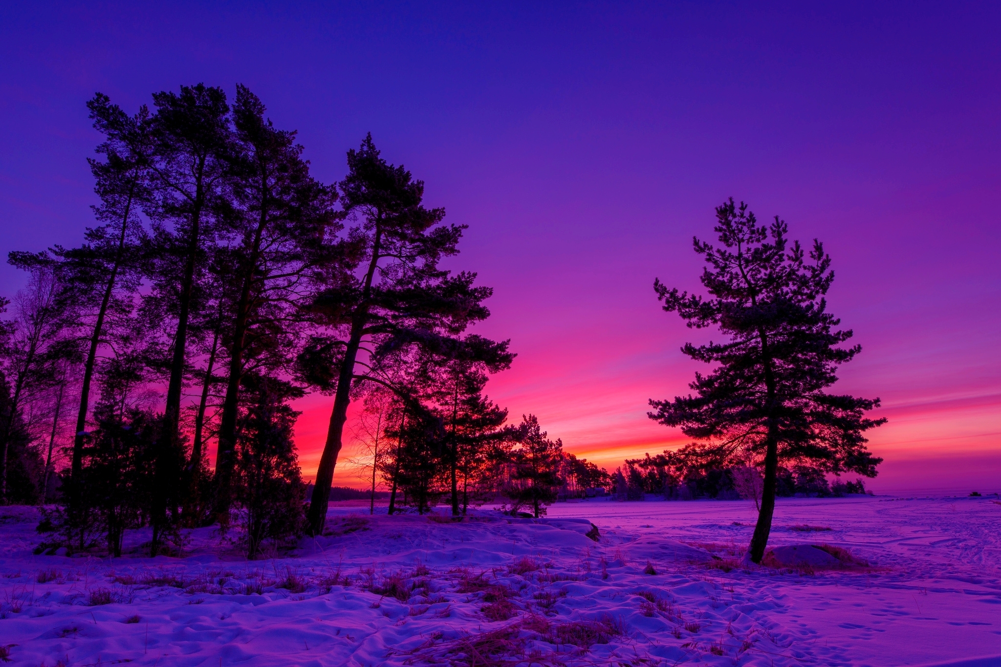 10 New Winter Sunset Desktop Backgrounds FULL HD 1920×1080 For PC Desktop