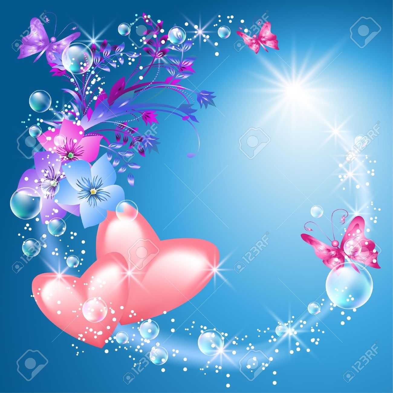 hearts and flowers background - google search | 1 hearts&amp;love