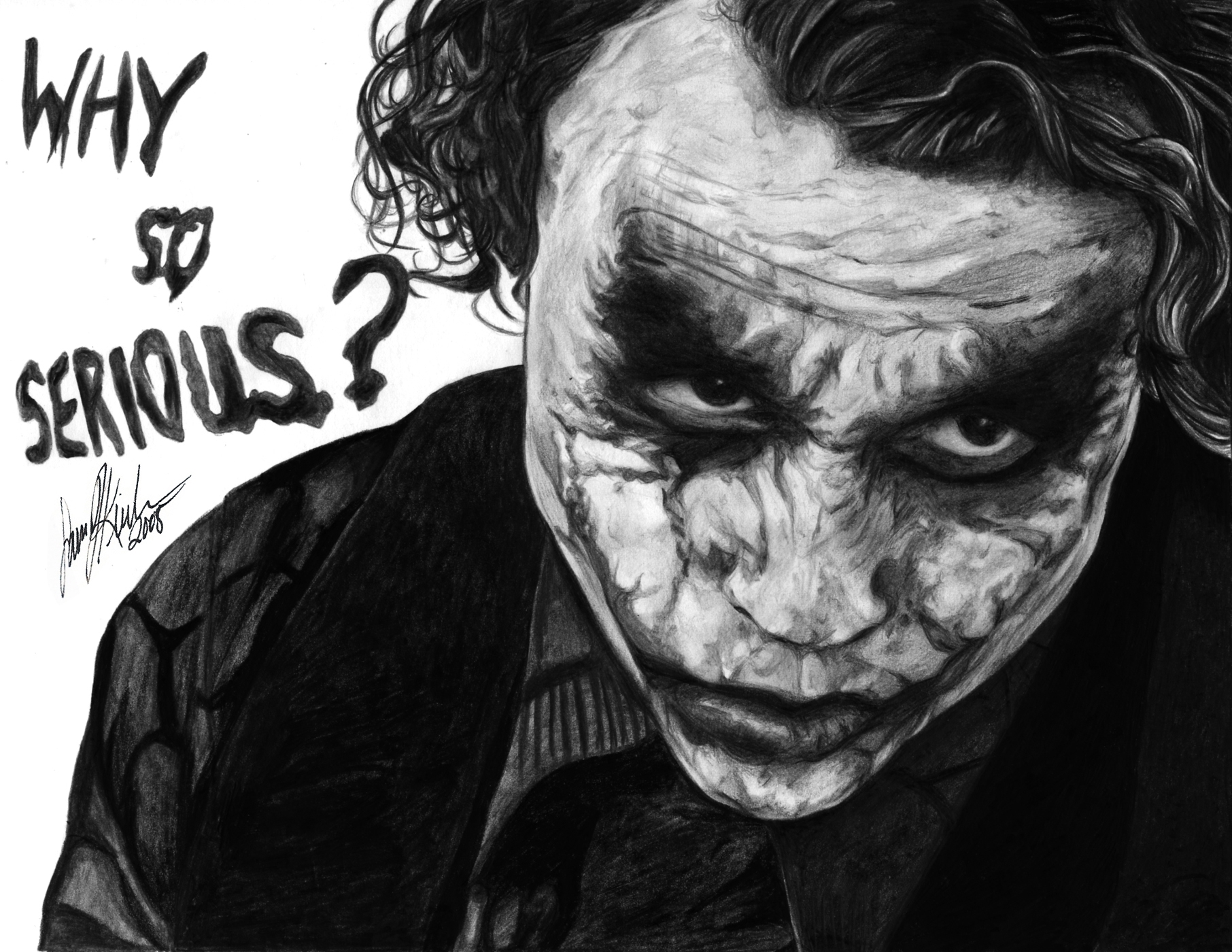 Title : heath ledger questions like, why so serious?&quot; -motivat...