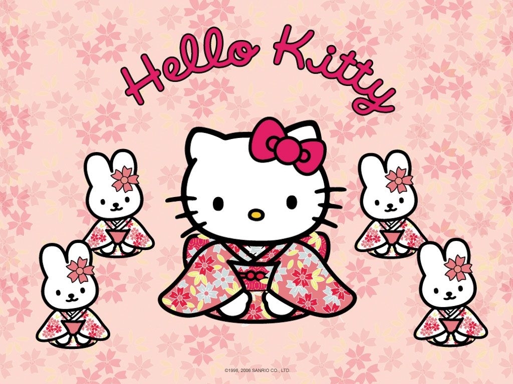 hello kitty wallpaper 1024x768 - wallpapersafari | hk wallpaper