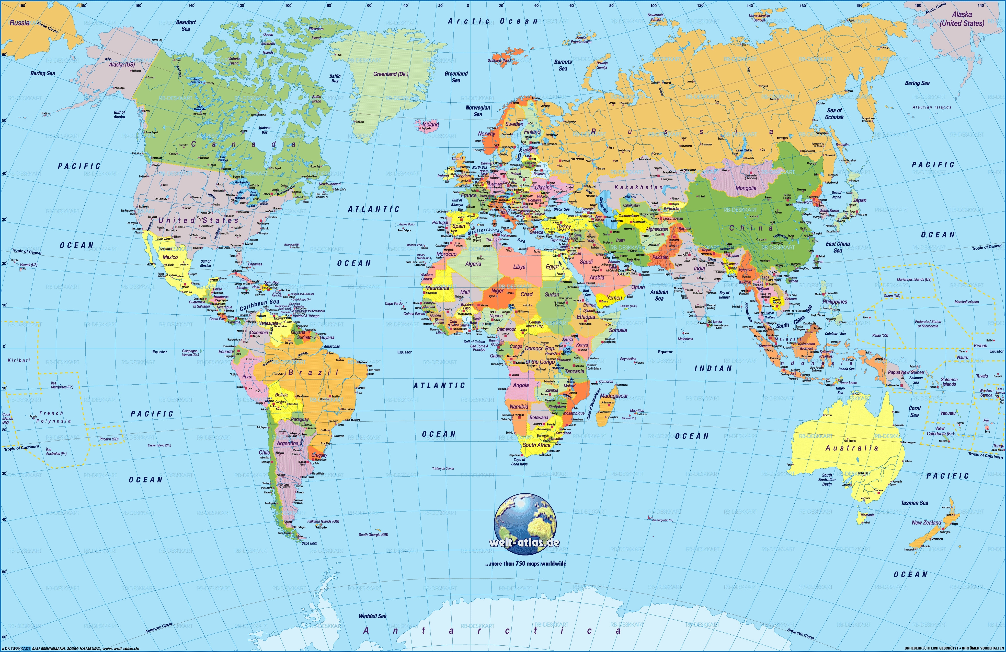 10 Most Popular Detailed World Map High Resolution FULL HD 1920×1080 For PC Background