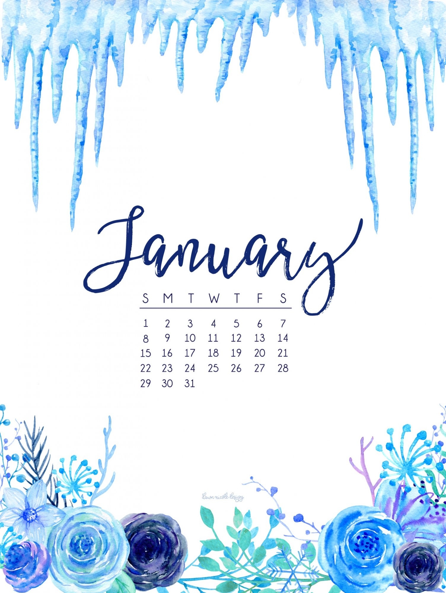 10 New January 2017 Calendar Wallpaper FULL HD 1080p For PC Desktop