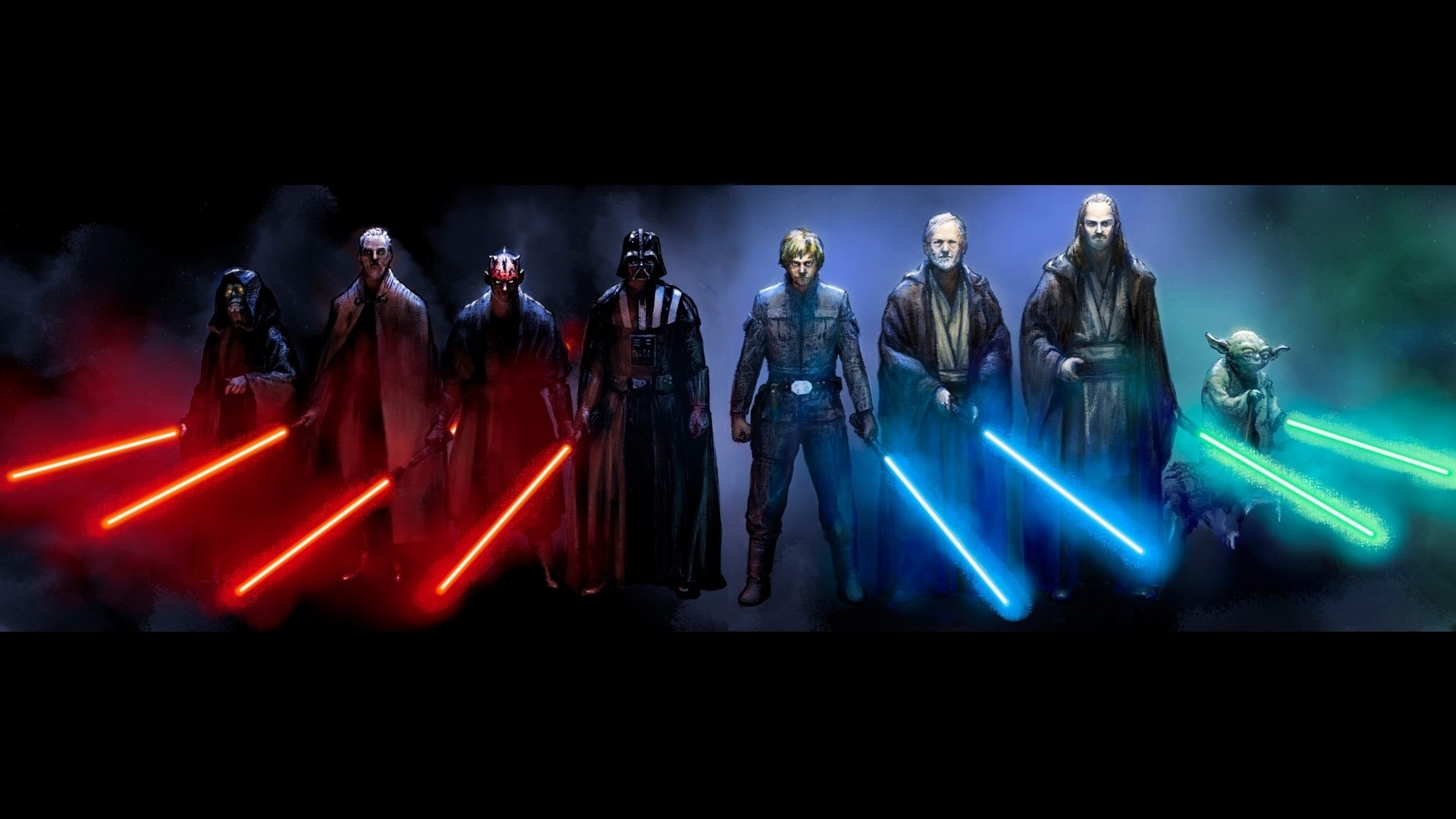 jedi and sith - 50 best star wars wallpapers