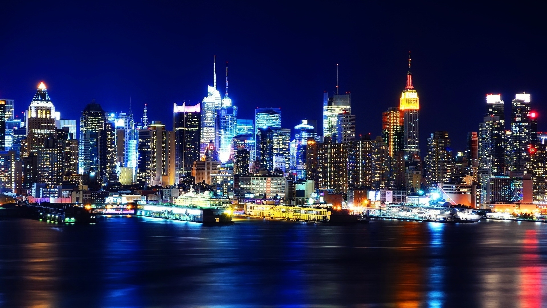 10 Best New York City At Night Pictures FULL HD 1080p For PC Background