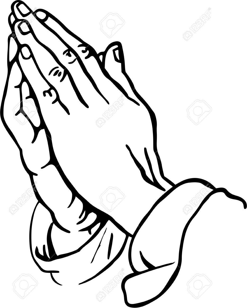 praying hands clipart stock photo, picture and royalty free image