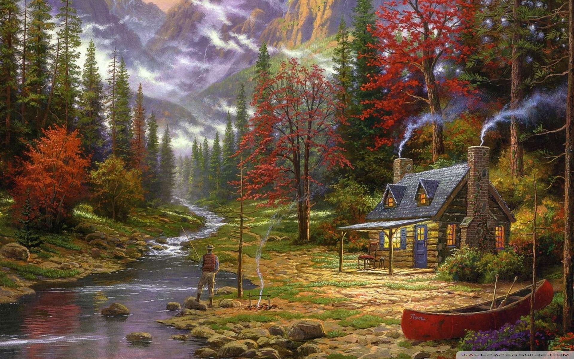 10 Best Thomas Kinkade Screensaver Download FULL HD 1920×1080 For PC Background