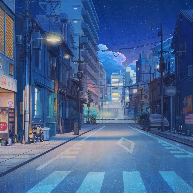 10 Most Popular Anime City Street Background Night FULL HD 1080p For PC Background 2022 free download tokyo street nightarsenixc scape art pinterest tokyo and 800x800