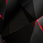 wallpapers - red abstract polygons (black bg) (re)kaminohunter