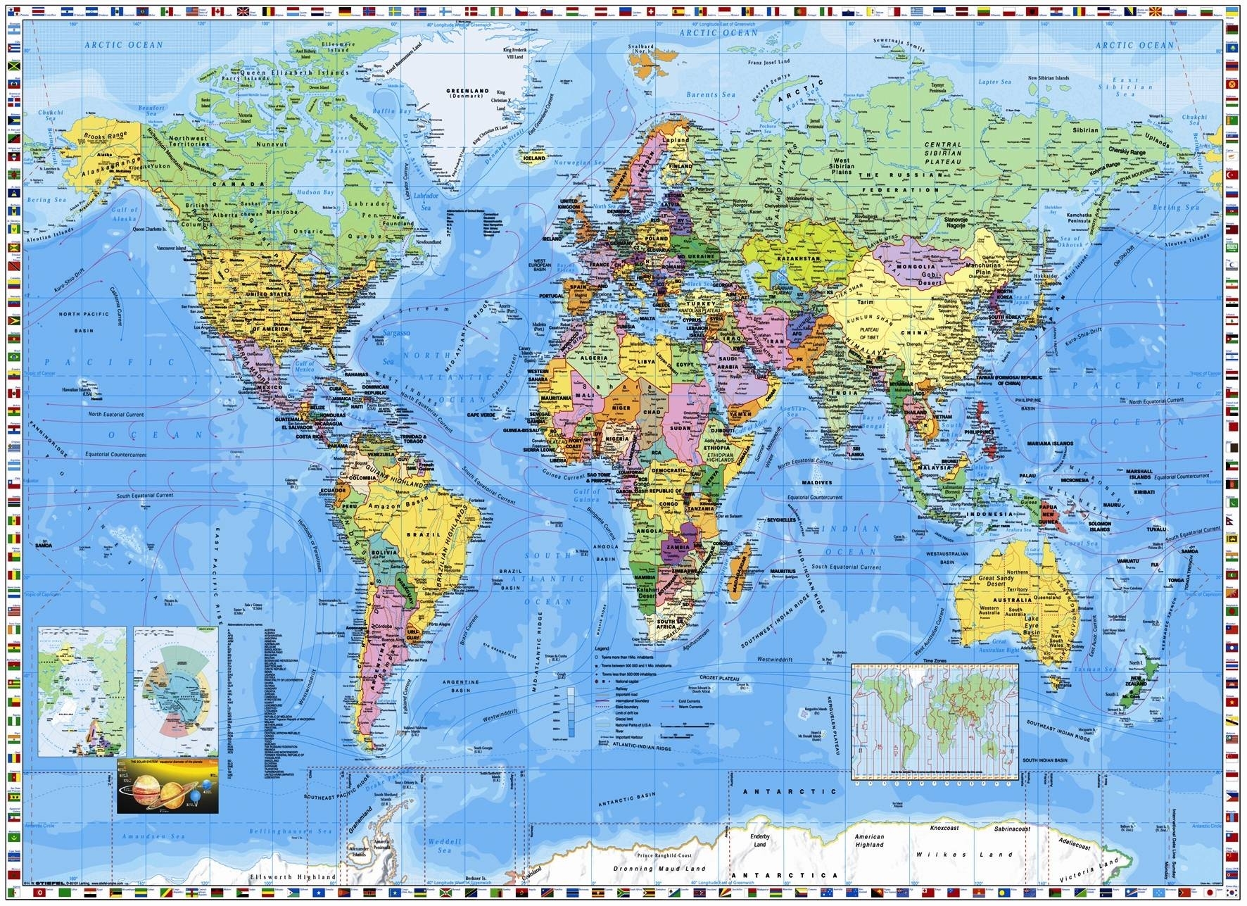 10 Most Popular Detailed World Map High Resolution Full Hd 1920×1080